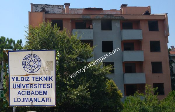 Yıldız Teknik Üniversitesi Acıbadem Lojmanları’nda Tinerciler Kalıyor!