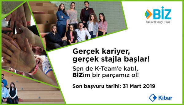 Kibar Holding: K-Team Genç Yetenek Staj Başvurusu İlanı