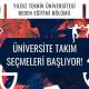 Yıldız Teknik Üniversitesi, Üniversite Takım Seçmeleri Başlıyor!