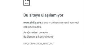 Yıldız Teknik Üniversitesi Resmi İnternet Sitelerine Ulaşılamıyor! YTÜ Resmi Siteleri Neden Açılmıyor?