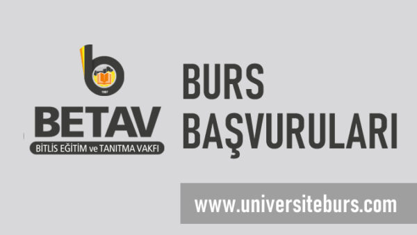 Bitlis Vakfı (BETAV) Burs Başvurusu Başladı!