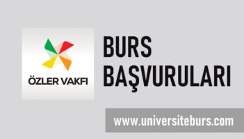 Özler Vakfı Burs Başvurusu Başladı!