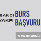 Sabancı Vakfı Burs Başvurusu