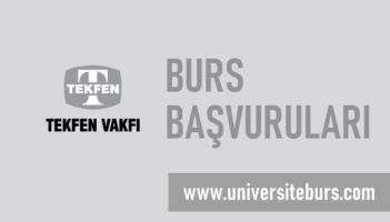 Tekfen Vakfı (Tekfen Holding) Burs Başvurusu Başladı!